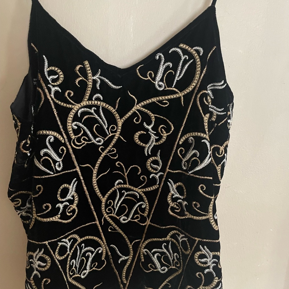 Anthropologie Seen Worn Kept velvet holiday top